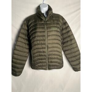 Marmot Puffer Jacket Women’s Small Olive Green Lightweight Insulated Zip Up